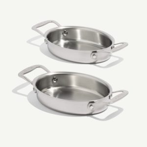 Stainless Steel Oval Gratin Dishes