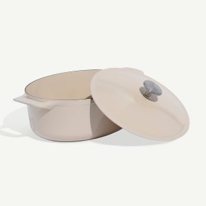 Enameled Cast Iron Oval Dutch Oven